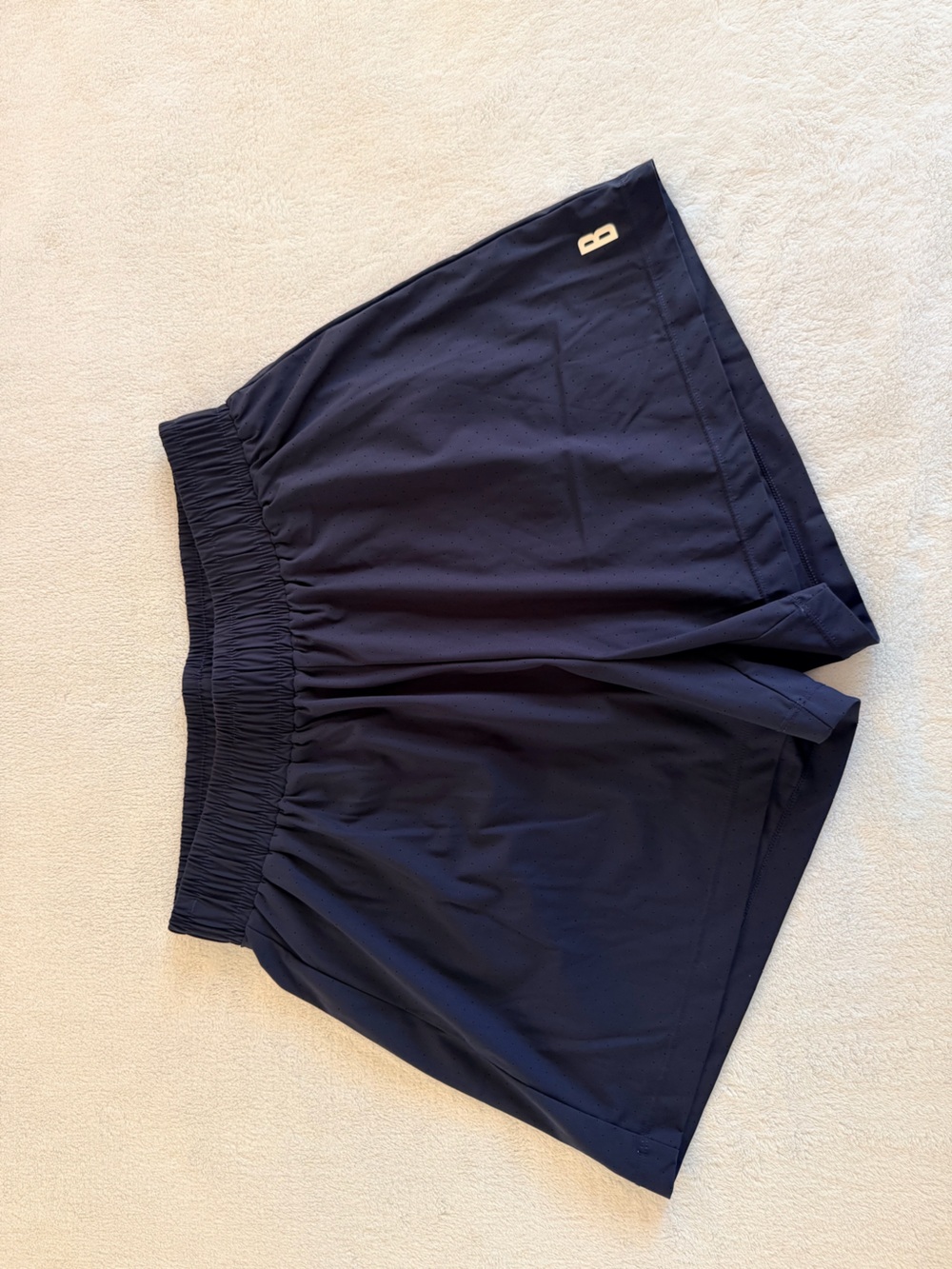 Bjorn Borg Navy Blue Athletic Shorts with Elastic Waist
